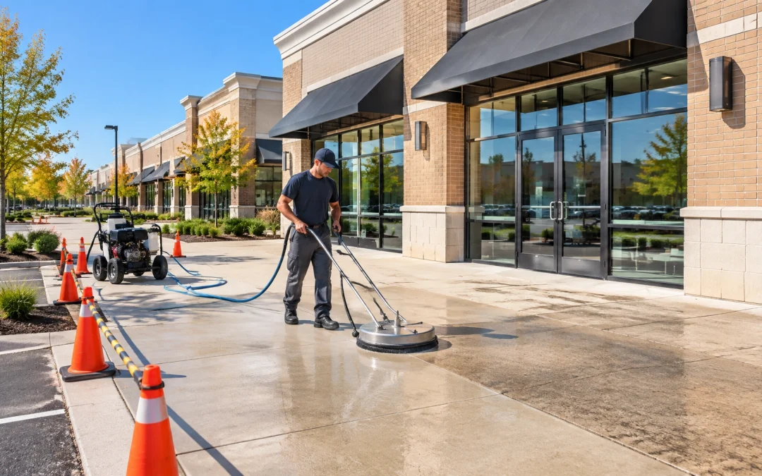 Commercial Pressure Washing on Long Island: What Property Managers Should Book Before the First Freeze